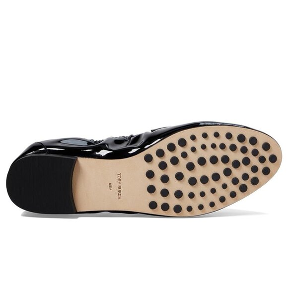 Tory Burch Leather Ballet Loafer Black Patent Women’s 8.5 New in Box - Picture 5 of 15